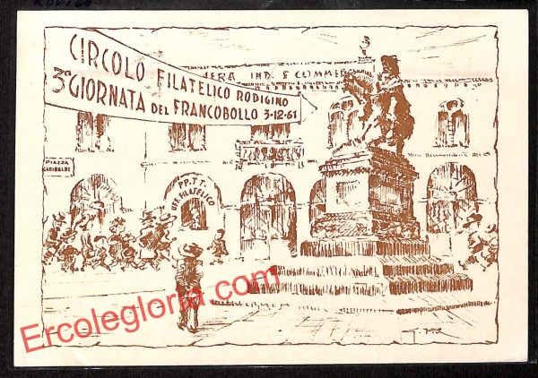 ai1108 - CARTOLINA D'EPOCA - Rovigo Città - Circolo Filatelico