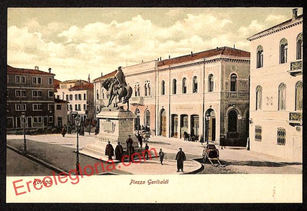 ai1111 - CARTOLINA D'EPOCA - Rovigo Città - Piazza Garibaldi