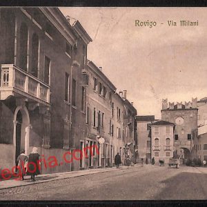 ai1117 - CARTOLINA D'EPOCA - Rovigo Città - Via Milani