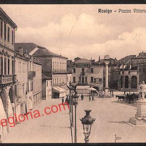 ai1120 - CARTOLINA D'EPOCA - Rovigo Città - Piazza Vittorio Emanuele