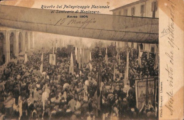 ac8020 - CARTOLINA D'EPOCA - Livorno Provincia - Montenero  1904