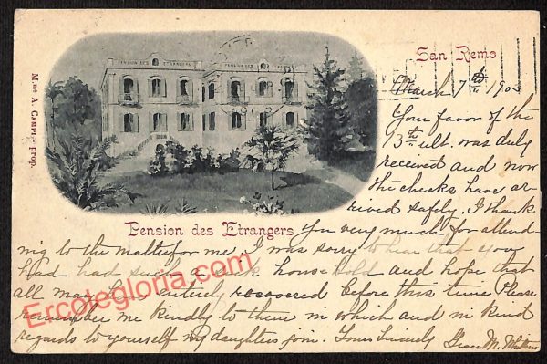 ag4972 - CARTOLINA D'EPOCA - Imperia Provincia - Sanremo