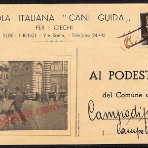 ae7331 - CARTOLINA D'EPOCA - Firenze Città - Scuola Italiana ''Cani Guida''