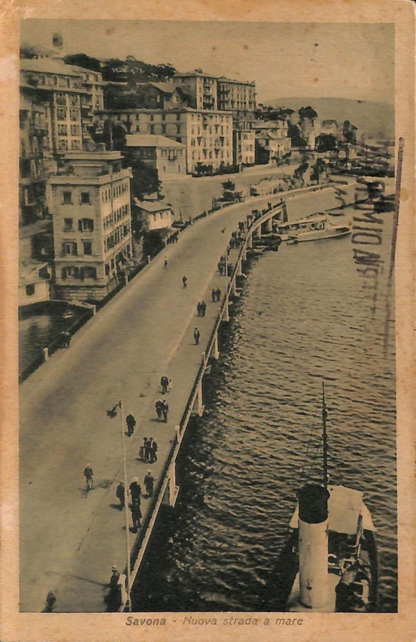 ab6994 -  CARTOLINA  D'EPOCA - Savona Città - Nuova strada a mare 1939