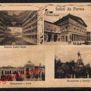 ah5488 - CARTOLINA  D'EPOCA - Parma Città - Monumento a Bottego