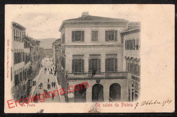 ah7905 - CARTOLINA D'EPOCA - Pistoia Città - La Posta