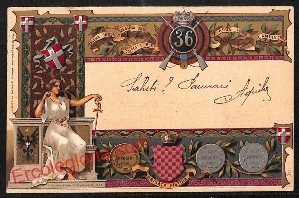 ah7911 - CARTOLINA D'EPOCA - Pistoia Città - Brigata Pistoia