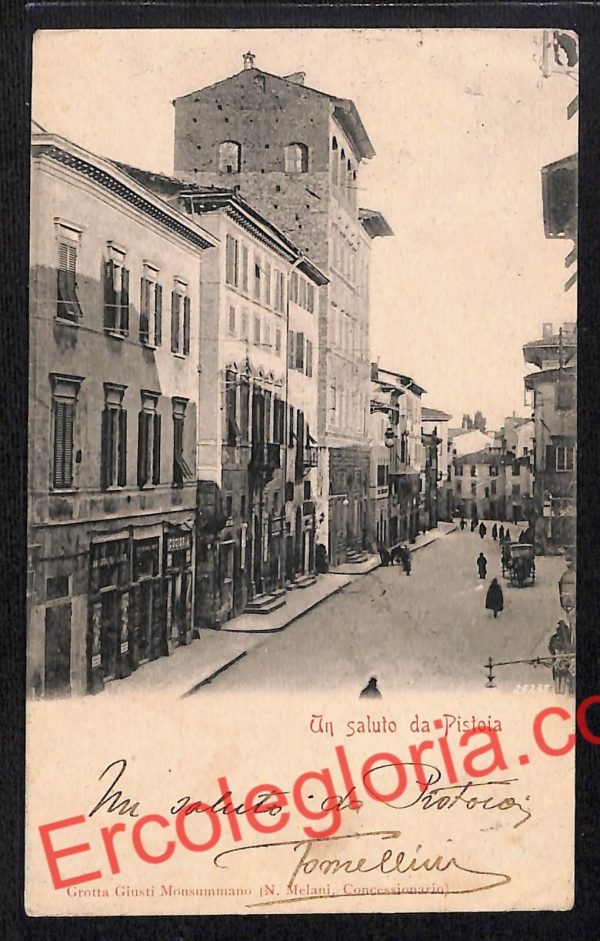 ah7914 - CARTOLINA D'EPOCA - Pistoia Città - Corso Umberto I