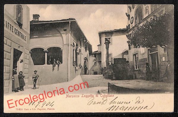 ah7917 - CARTOLINA D'EPOCA - Pistoia Città - Marzocco Loggetta di Cutigliano