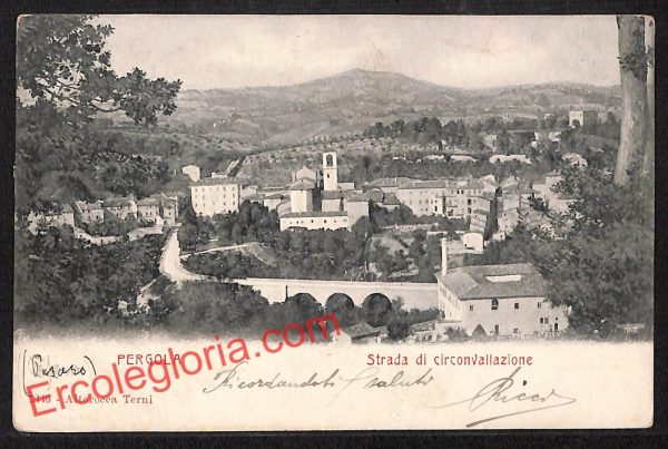 ah6596 - CARTOLINE  D'EPOCA - Pesaro e Urbino Provincia - Pergola