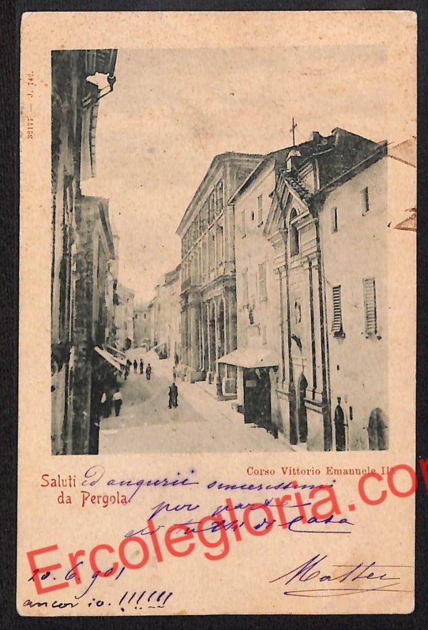 ah6599 - CARTOLINE  D'EPOCA - Pesaro e Urbino Provincia - Pergola