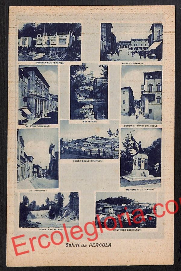 ah6609 - CARTOLINE  D'EPOCA - Pesaro e Urbino Provincia - Pergola