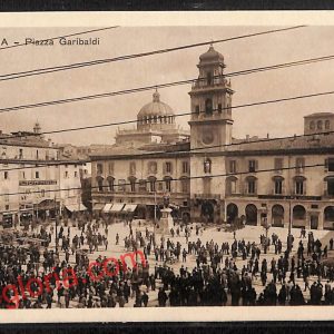 ah5493 - CARTOLINA  D'EPOCA - Parma Città - Piazza Garibaldi