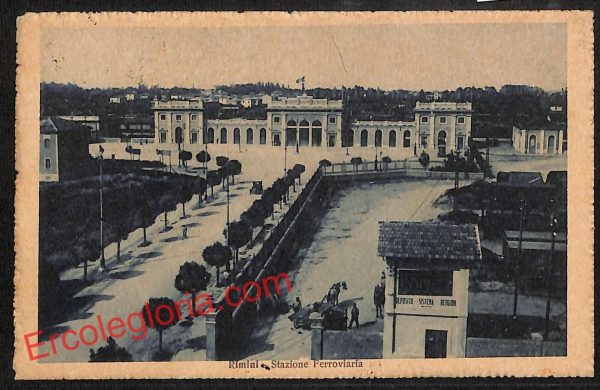 ai0656 - CARTOLINA D'EPOCA - Rimini Città - Stazione Ferroviaria