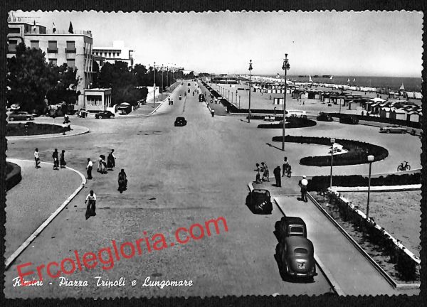 ai0658 - CARTOLINA D'EPOCA - Rimini Città - Piazza Tripoli