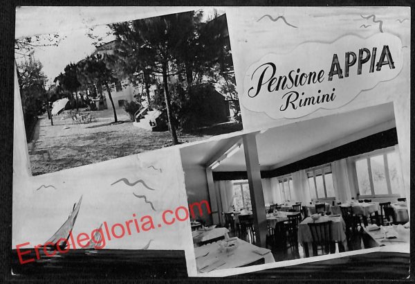 ai0664 - CARTOLINA D'EPOCA - Rimini Città - Ristorante ''Appia''
