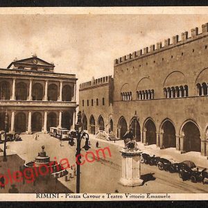 ai0665 - CARTOLINA D'EPOCA - Rimini Città - Piazza Cavour