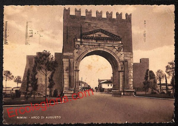 ai0666 - CARTOLINA D'EPOCA - Rimini Città - Arco di Augusto