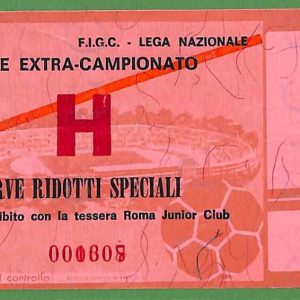 ZA2032  - Vecchio  BIGLIETTO PARTITA  CALCIO - Roma