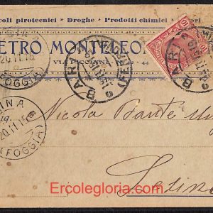 ae0731 - CARTOLINA  D'EPOCA - Bari Città - Pietro Monteleone  1915