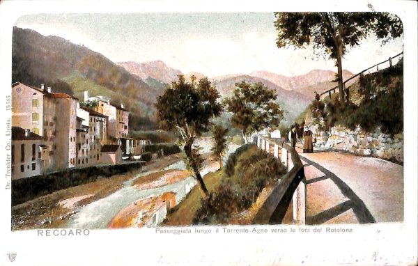 ab4122 -  CARTOLINA  D'EPOCA - Vicenza  Provincia  -  Recoaro