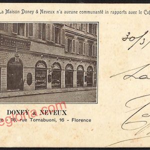 ae7342 - CARTOLINA D'EPOCA - Firenze Città - Doney Neveux  1900