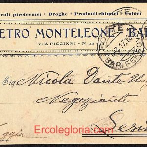 ae0735 - CARTOLINA  D'EPOCA - Bari Città - Pietro Monteleone