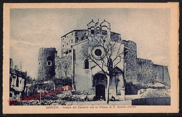 ag1627 - CARTOLINA D'EPOCA - Gorizia Città - Chiesa di S. Snirito