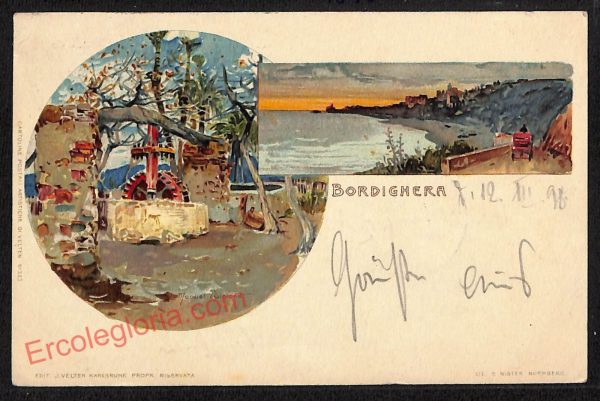 ag4549 - CARTOLINA D'EPOCA - Imperia Provincia - Bordighera  1898