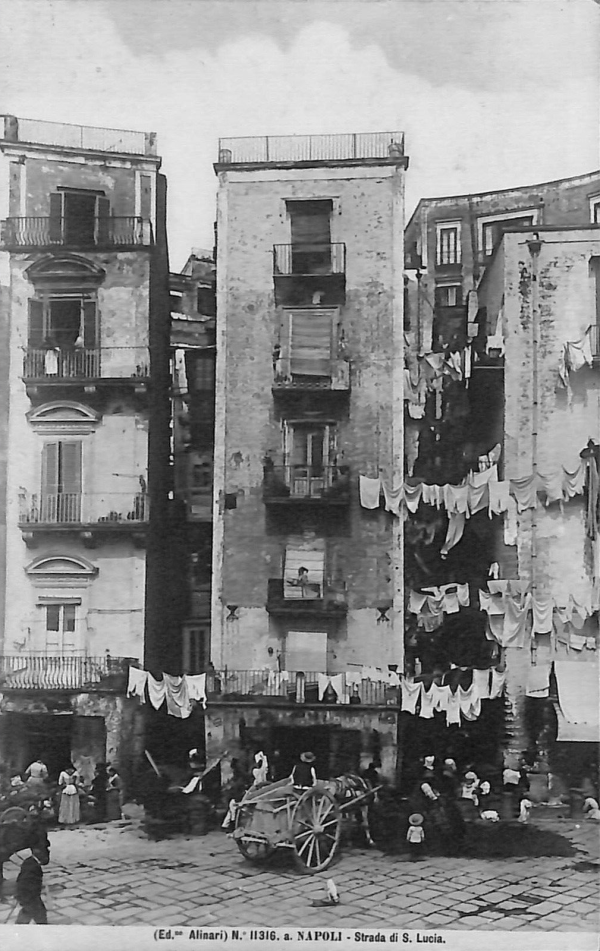 ab8148 - CARTOLINA  D'EPOCA - Napoli  Città - Strada di S. Lucia