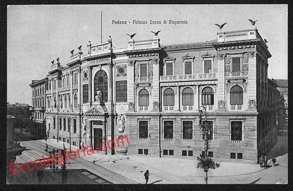 ah4122 - CARTOLINA D'EPOCA - Padova Città - Palazzo Cassa di Risparmio
