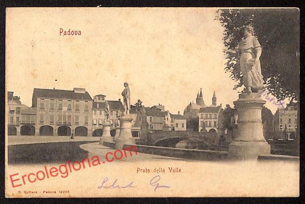 ah4124 - CARTOLINA D'EPOCA - Padova Città - Prato della Valle