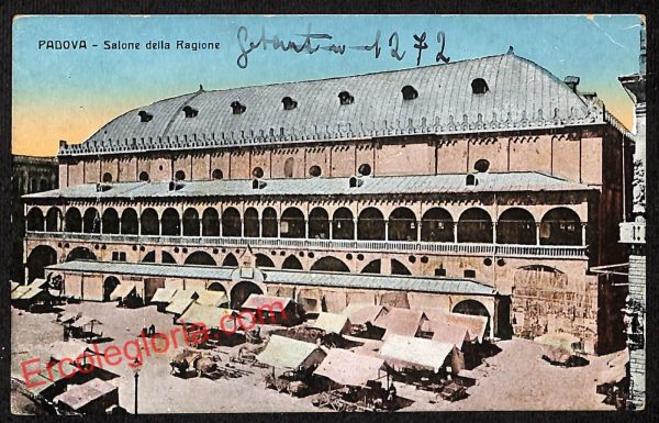 ah4128 - CARTOLINA D'EPOCA - Padova Città - Salone della Ragione