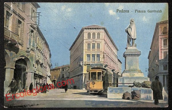 ah4133 - CARTOLINA D'EPOCA - Padova Città - Piazza Garibaldi