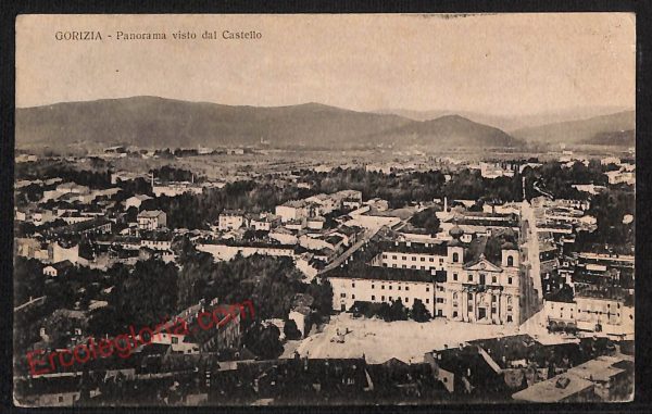 ag1654 - CARTOLINA D'EPOCA - Gorizia Città - Panorama  1916