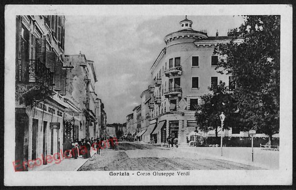 ag1661 - CARTOLINA D'EPOCA - Gorizia Città - Corso Giuseppe Verdi