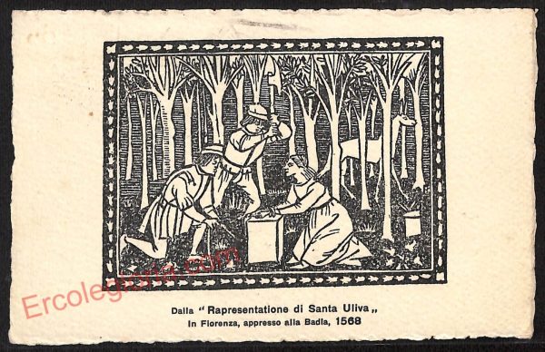ae7264 - CARTOLINA D'EPOCA - Firenze Città - Rapresentatione di Santa Uliva