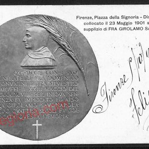 ae7265 - CARTOLINA D'EPOCA - Firenze Città - Fra Girolamo Savonarola  1901