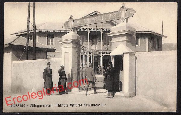 ag8558 - CARTOLINA D'EPOCA - Messina Città - Alloggiamenti Militari