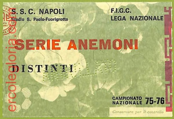 ZA1028   - Vecchio  BIGLIETTO PARTITA  CALCIO -  1975/1976: Napoli - immagine 5