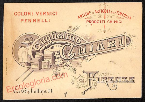 ae7269 - CARTOLINA D'EPOCA - Firenze Città - Guglielmo Chiari  1903