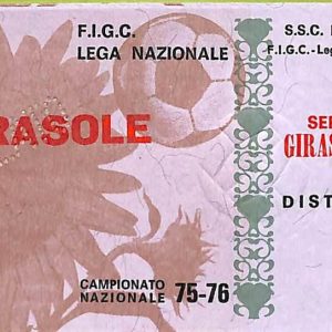 ZA1037   - Vecchio  BIGLIETTO PARTITA  CALCIO -  1975/1976: Napoli