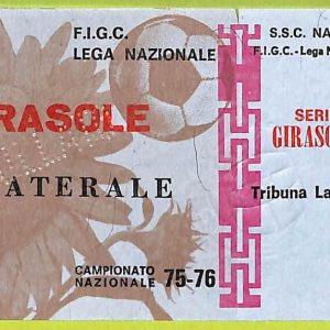 ZA1038   - Vecchio  BIGLIETTO PARTITA  CALCIO -  1975/1976: Napoli