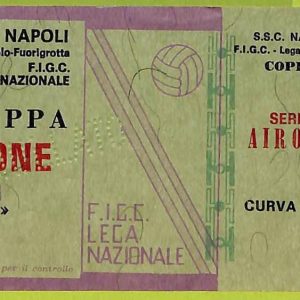 ZA1040   - Vecchio  BIGLIETTO PARTITA  CALCIO -  Napoli