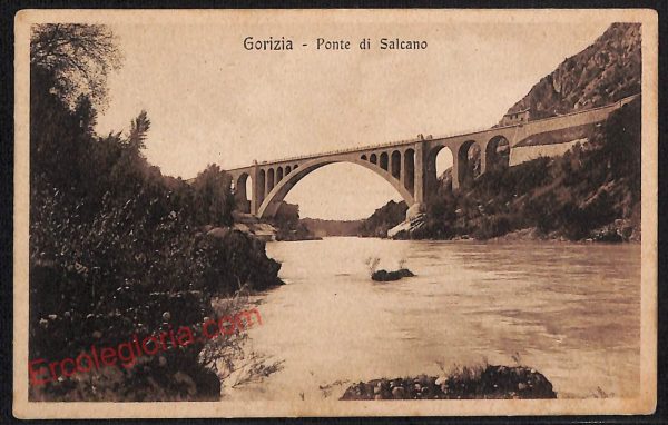 ag1666 - CARTOLINA D'EPOCA - Gorizia Città - Ponte di Salcano