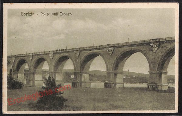 ag1667 - CARTOLINA D'EPOCA - Gorizia Città - Ponte sull' Isonzo  1921