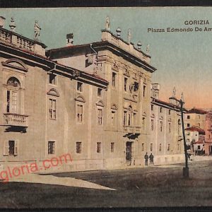 ag1672 - CARTOLINA D'EPOCA - Gorizia Città - Piazza Edmondo De Amicis