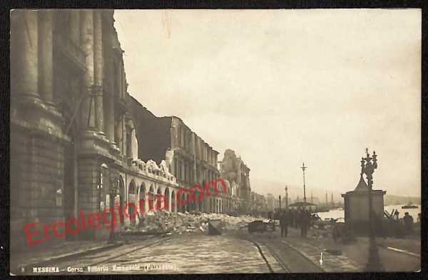 ag8509 - CARTOLINA D'EPOCA - Messina Città - Corso Vittorio Emanuele