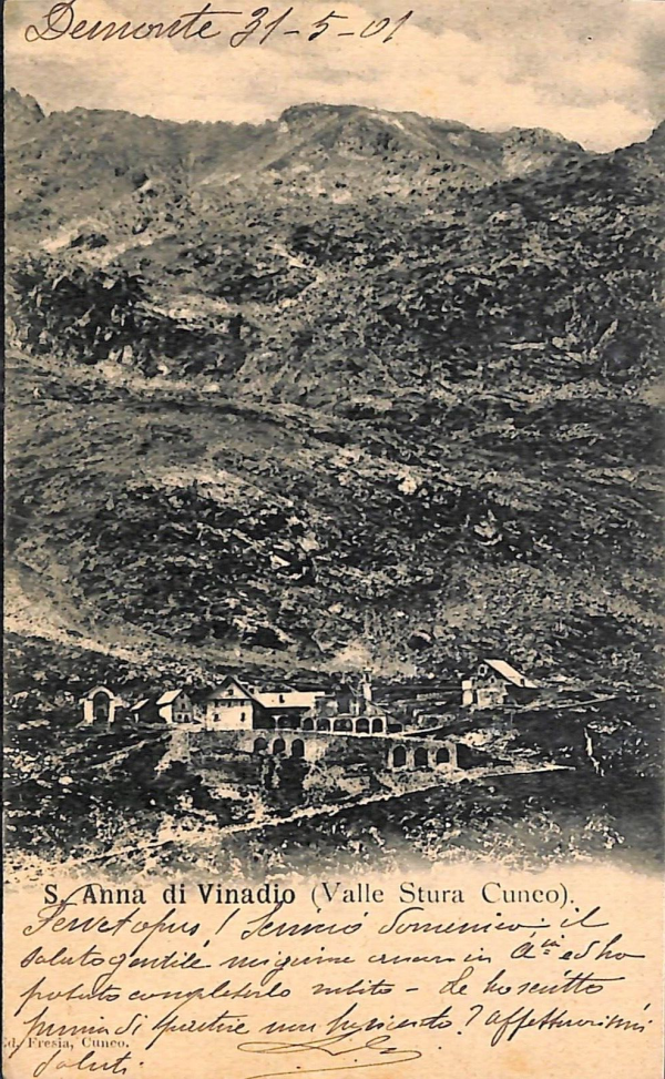 ab4784 -  CARTOLINA  D'EPOCA -  Cuneo Provincia -  S. ANNA di VINADIO