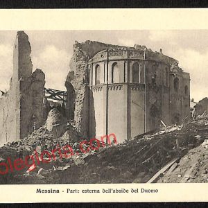 ag8510 - CARTOLINA D'EPOCA - Messina Città - Parte esterna del Duomo